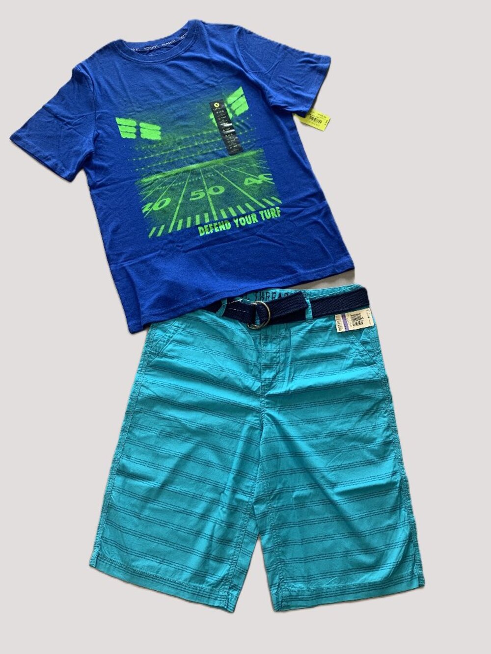 Brand New Boys/Youth Epic Threads Shorts Xersion Short Sleeves Tee Size 18/20